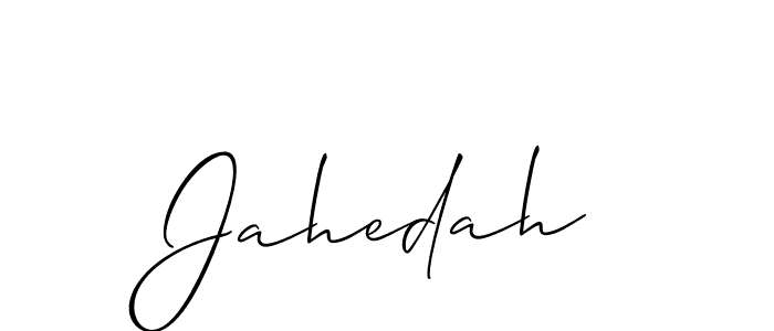 You should practise on your own different ways (Allison_Script) to write your name (Jahedah) in signature. don't let someone else do it for you. Jahedah signature style 2 images and pictures png