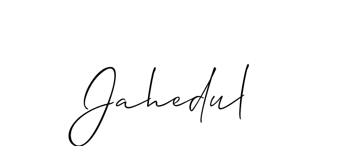 Create a beautiful signature design for name Jahedul. With this signature (Allison_Script) fonts, you can make a handwritten signature for free. Jahedul signature style 2 images and pictures png