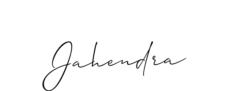 The best way (Allison_Script) to make a short signature is to pick only two or three words in your name. The name Jahendra include a total of six letters. For converting this name. Jahendra signature style 2 images and pictures png