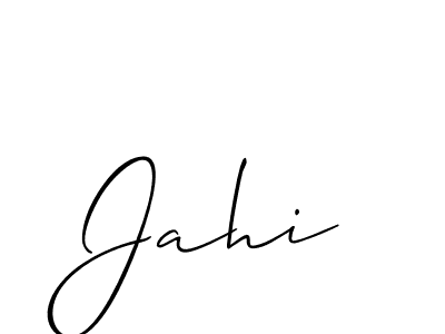 Also we have Jahi name is the best signature style. Create professional handwritten signature collection using Allison_Script autograph style. Jahi signature style 2 images and pictures png