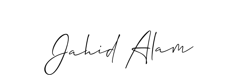 You should practise on your own different ways (Allison_Script) to write your name (Jahid Alam) in signature. don't let someone else do it for you. Jahid Alam signature style 2 images and pictures png