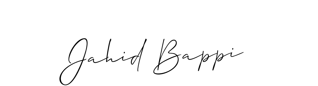 How to make Jahid Bappi name signature. Use Allison_Script style for creating short signs online. This is the latest handwritten sign. Jahid Bappi signature style 2 images and pictures png