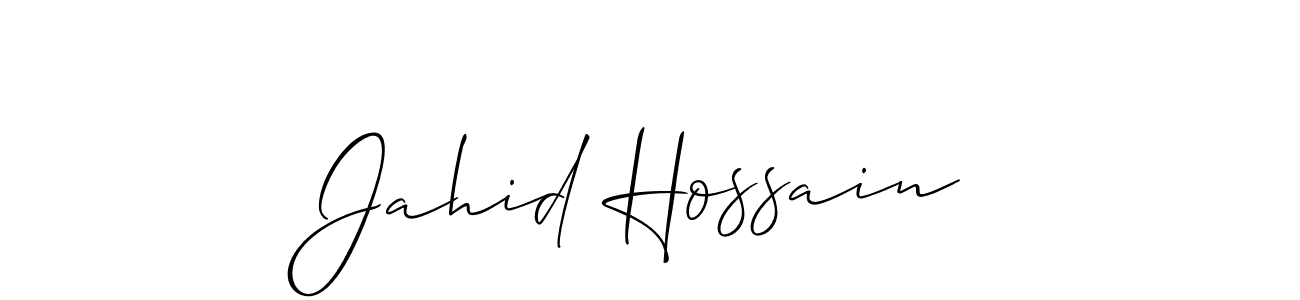 Make a short Jahid Hossain signature style. Manage your documents anywhere anytime using Allison_Script. Create and add eSignatures, submit forms, share and send files easily. Jahid Hossain signature style 2 images and pictures png