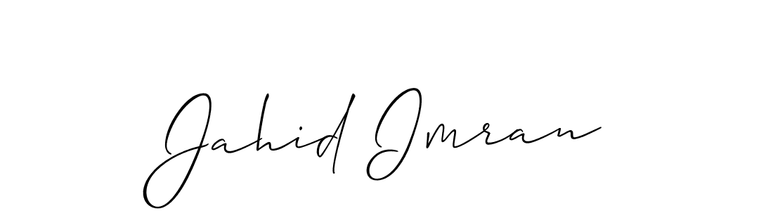 Design your own signature with our free online signature maker. With this signature software, you can create a handwritten (Allison_Script) signature for name Jahid Imran. Jahid Imran signature style 2 images and pictures png