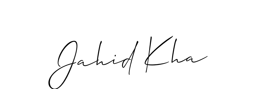 Make a beautiful signature design for name Jahid Kha. Use this online signature maker to create a handwritten signature for free. Jahid Kha signature style 2 images and pictures png