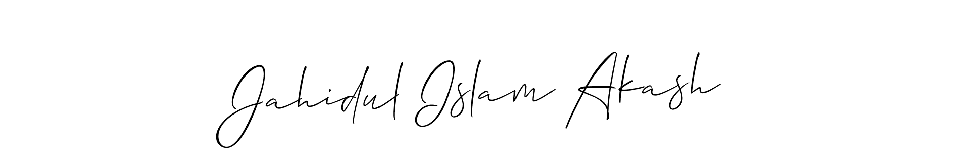 This is the best signature style for the Jahidul Islam Akash name. Also you like these signature font (Allison_Script). Mix name signature. Jahidul Islam Akash signature style 2 images and pictures png