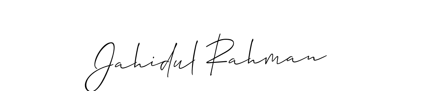 Also we have Jahidul Rahman name is the best signature style. Create professional handwritten signature collection using Allison_Script autograph style. Jahidul Rahman signature style 2 images and pictures png