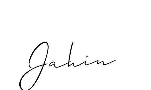 How to make Jahin name signature. Use Allison_Script style for creating short signs online. This is the latest handwritten sign. Jahin signature style 2 images and pictures png