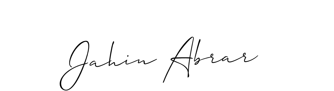 Also we have Jahin Abrar name is the best signature style. Create professional handwritten signature collection using Allison_Script autograph style. Jahin Abrar signature style 2 images and pictures png