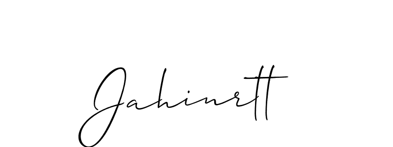 Also we have Jahinrtt name is the best signature style. Create professional handwritten signature collection using Allison_Script autograph style. Jahinrtt signature style 2 images and pictures png