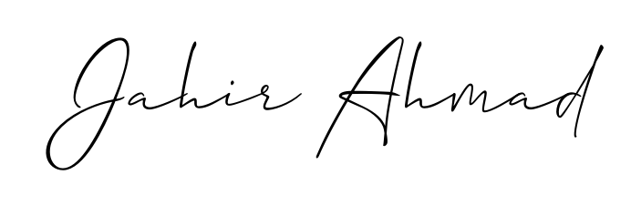 Transform the name Jahir Ahmad into a signature masterpiece using Allison_Script font. Ideal for photographers, artists, and creators looking for watermarks. Jahir Ahmad signature style 2 images and pictures png