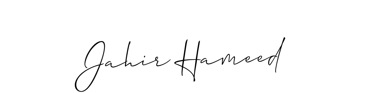 Once you've used our free online signature maker to create your best signature Allison_Script style, it's time to enjoy all of the benefits that Jahir Hameed name signing documents. Jahir Hameed signature style 2 images and pictures png