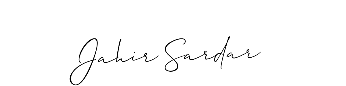 Jahir Sardar stylish signature style. Best Handwritten Sign (Allison_Script) for my name. Handwritten Signature Collection Ideas for my name Jahir Sardar. Jahir Sardar signature style 2 images and pictures png