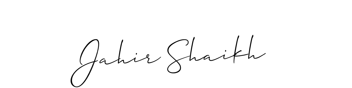 How to Draw Jahir Shaikh signature style? Allison_Script is a latest design signature styles for name Jahir Shaikh. Jahir Shaikh signature style 2 images and pictures png