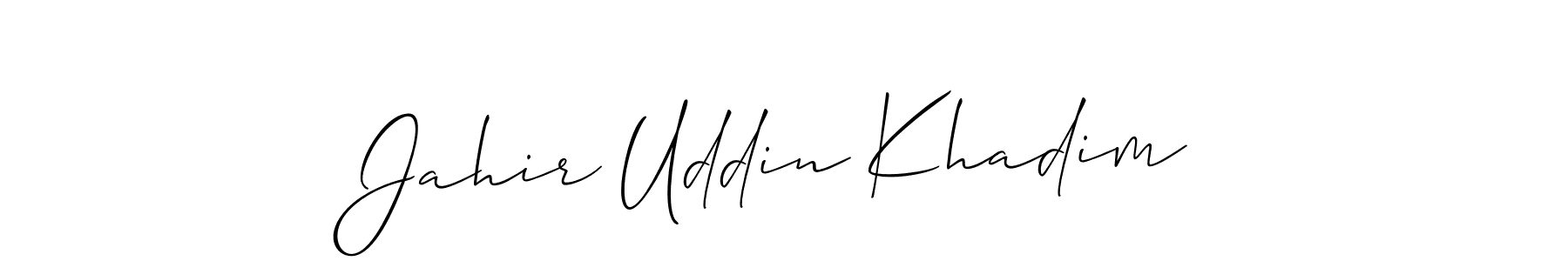 See photos of Jahir Uddin Khadim official signature by Spectra . Check more albums & portfolios. Read reviews & check more about Allison_Script font. Jahir Uddin Khadim signature style 2 images and pictures png