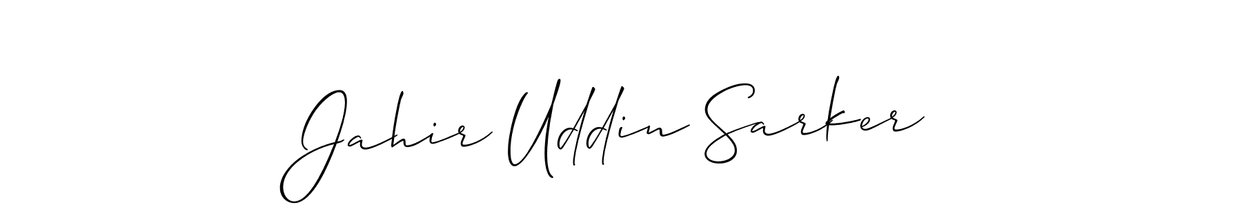 Jahir Uddin Sarker stylish signature style. Best Handwritten Sign (Allison_Script) for my name. Handwritten Signature Collection Ideas for my name Jahir Uddin Sarker. Jahir Uddin Sarker signature style 2 images and pictures png