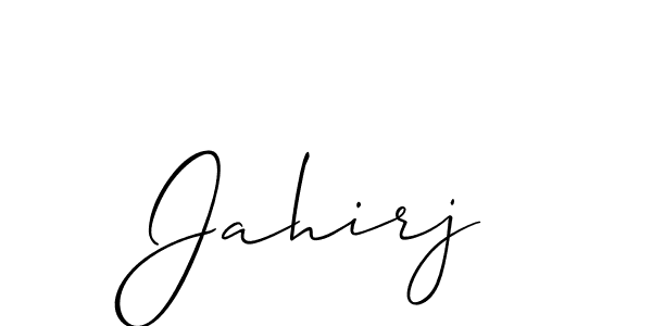 The best way (Allison_Script) to make a short signature is to pick only two or three words in your name. The name Jahirj include a total of six letters. For converting this name. Jahirj signature style 2 images and pictures png