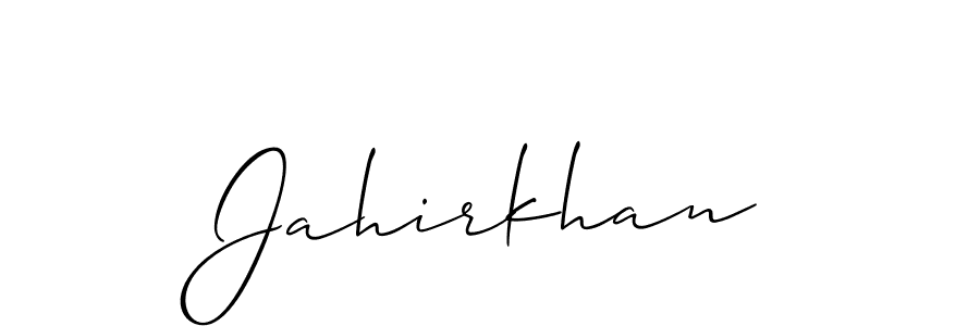 Also we have Jahirkhan name is the best signature style. Create professional handwritten signature collection using Allison_Script autograph style. Jahirkhan signature style 2 images and pictures png