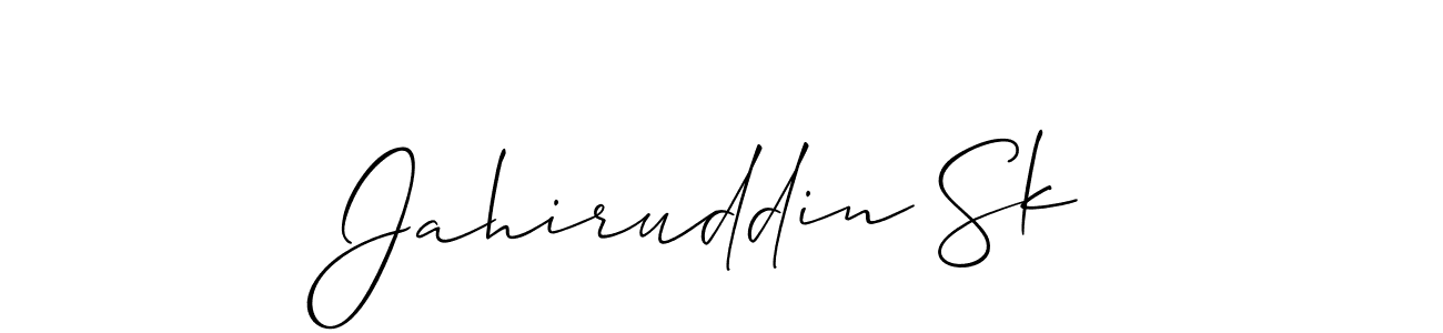You should practise on your own different ways (Allison_Script) to write your name (Jahiruddin Sk) in signature. don't let someone else do it for you. Jahiruddin Sk signature style 2 images and pictures png