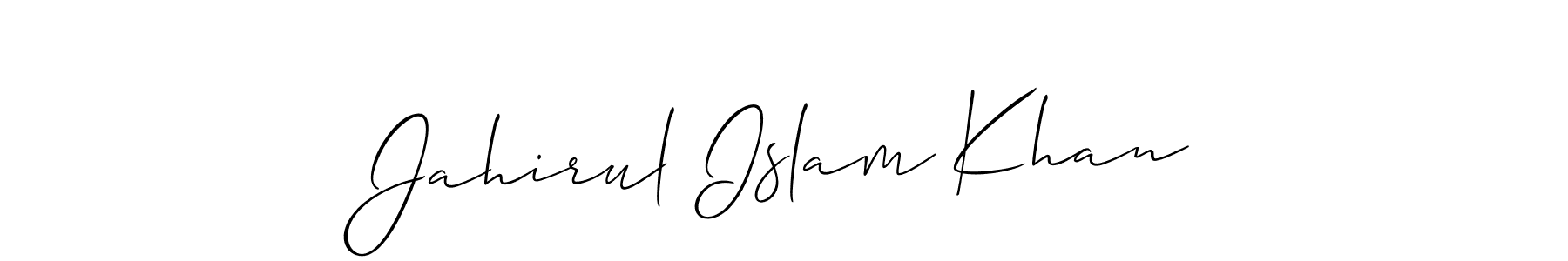 Also You can easily find your signature by using the search form. We will create Jahirul Islam Khan name handwritten signature images for you free of cost using Allison_Script sign style. Jahirul Islam Khan signature style 2 images and pictures png