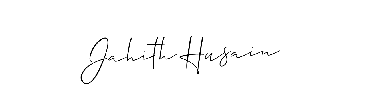 Also You can easily find your signature by using the search form. We will create Jahith Husain name handwritten signature images for you free of cost using Allison_Script sign style. Jahith Husain signature style 2 images and pictures png