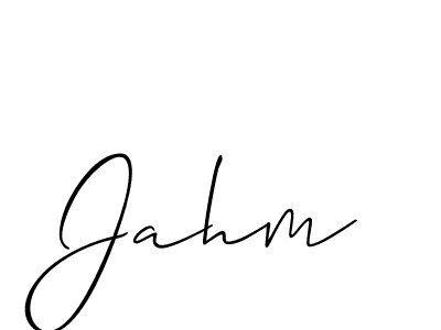 It looks lik you need a new signature style for name Jahm. Design unique handwritten (Allison_Script) signature with our free signature maker in just a few clicks. Jahm signature style 2 images and pictures png