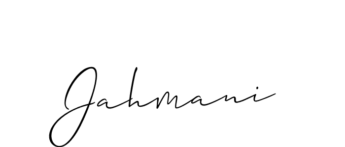 It looks lik you need a new signature style for name Jahmani. Design unique handwritten (Allison_Script) signature with our free signature maker in just a few clicks. Jahmani signature style 2 images and pictures png