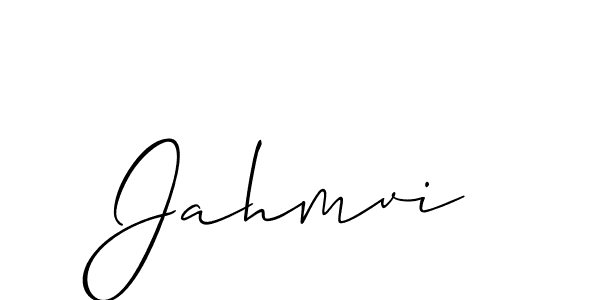 The best way (Allison_Script) to make a short signature is to pick only two or three words in your name. The name Jahmvi include a total of six letters. For converting this name. Jahmvi signature style 2 images and pictures png