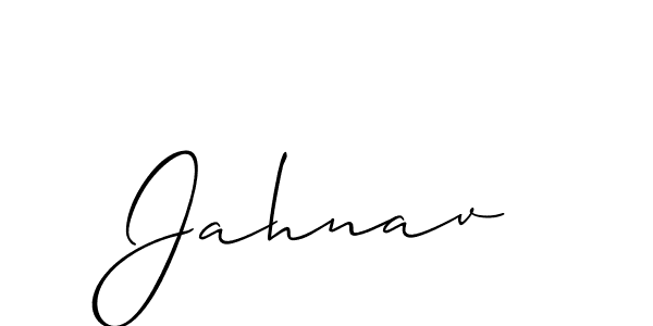 Also You can easily find your signature by using the search form. We will create Jahnav name handwritten signature images for you free of cost using Allison_Script sign style. Jahnav signature style 2 images and pictures png