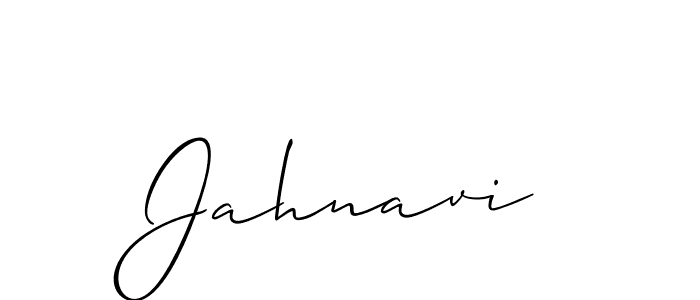 Create a beautiful signature design for name Jahnavi. With this signature (Allison_Script) fonts, you can make a handwritten signature for free. Jahnavi signature style 2 images and pictures png