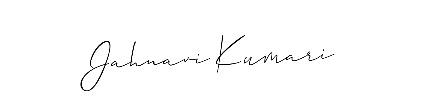 Similarly Allison_Script is the best handwritten signature design. Signature creator online .You can use it as an online autograph creator for name Jahnavi Kumari. Jahnavi Kumari signature style 2 images and pictures png