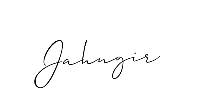 Also we have Jahngir name is the best signature style. Create professional handwritten signature collection using Allison_Script autograph style. Jahngir signature style 2 images and pictures png