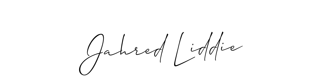 Best and Professional Signature Style for Jahred Liddie. Allison_Script Best Signature Style Collection. Jahred Liddie signature style 2 images and pictures png
