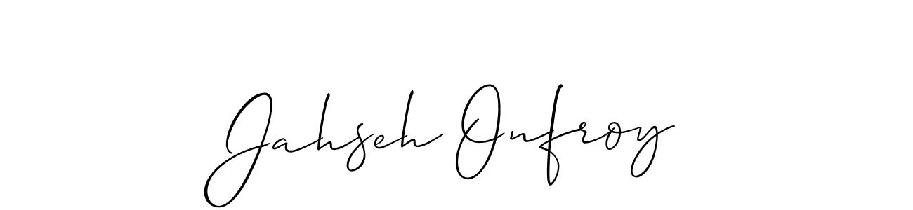 How to make Jahseh Onfroy name signature. Use Allison_Script style for creating short signs online. This is the latest handwritten sign. Jahseh Onfroy signature style 2 images and pictures png