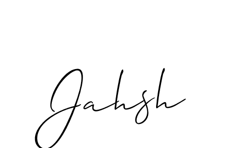 Allison_Script is a professional signature style that is perfect for those who want to add a touch of class to their signature. It is also a great choice for those who want to make their signature more unique. Get Jahsh name to fancy signature for free. Jahsh signature style 2 images and pictures png