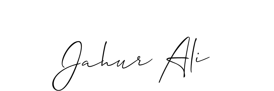 Jahur Ali stylish signature style. Best Handwritten Sign (Allison_Script) for my name. Handwritten Signature Collection Ideas for my name Jahur Ali. Jahur Ali signature style 2 images and pictures png