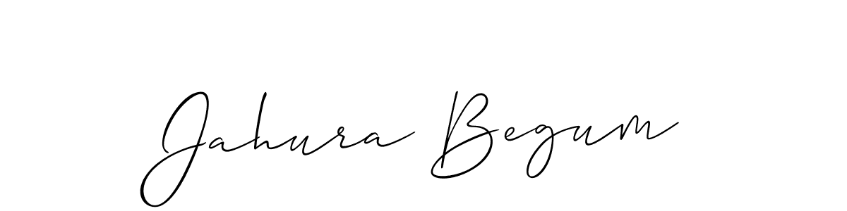 How to make Jahura Begum signature? Allison_Script is a professional autograph style. Create handwritten signature for Jahura Begum name. Jahura Begum signature style 2 images and pictures png