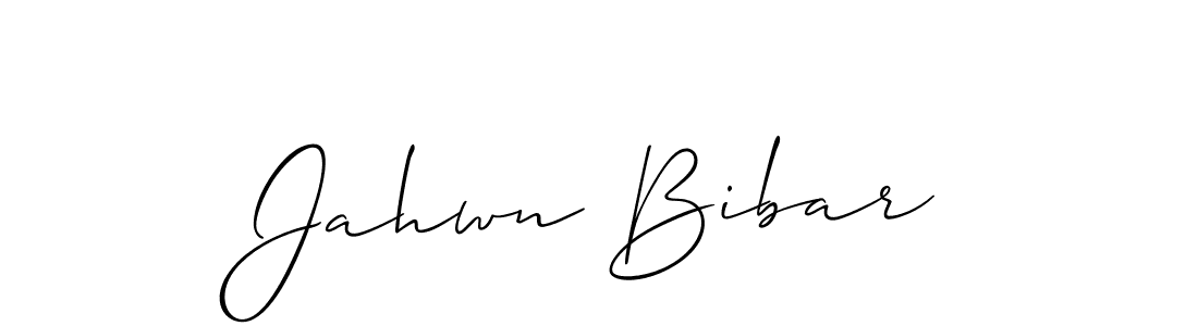 It looks lik you need a new signature style for name Jahwn Bibar. Design unique handwritten (Allison_Script) signature with our free signature maker in just a few clicks. Jahwn Bibar signature style 2 images and pictures png