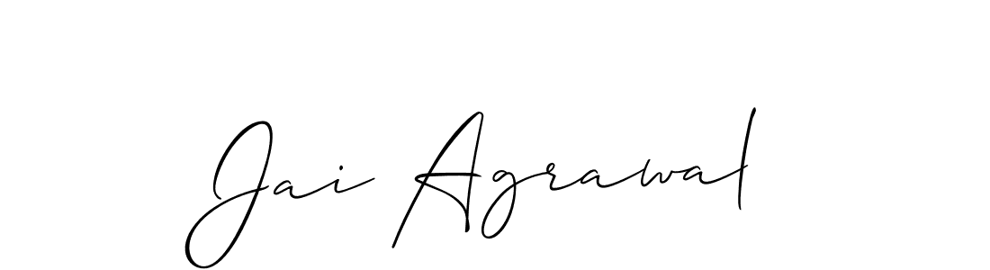 How to make Jai Agrawal signature? Allison_Script is a professional autograph style. Create handwritten signature for Jai Agrawal name. Jai Agrawal signature style 2 images and pictures png