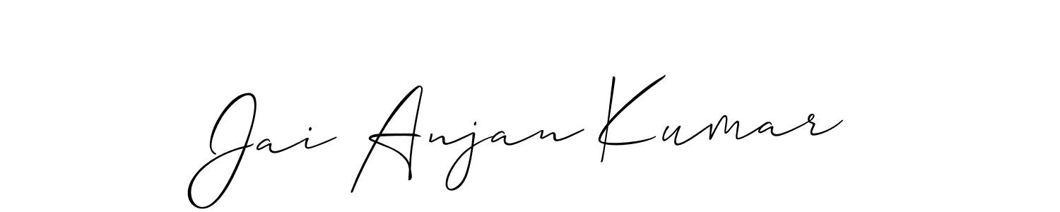 Similarly Allison_Script is the best handwritten signature design. Signature creator online .You can use it as an online autograph creator for name Jai Anjan Kumar. Jai Anjan Kumar signature style 2 images and pictures png