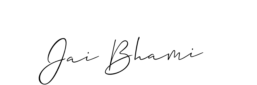 See photos of Jai Bhami official signature by Spectra . Check more albums & portfolios. Read reviews & check more about Allison_Script font. Jai Bhami signature style 2 images and pictures png