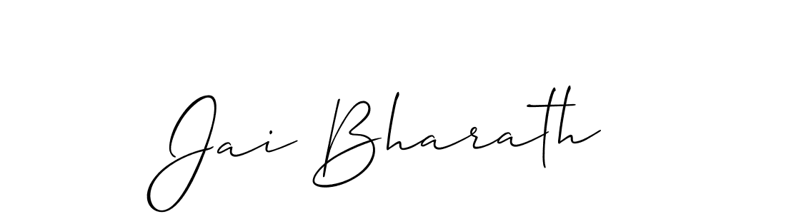 It looks lik you need a new signature style for name Jai Bharath. Design unique handwritten (Allison_Script) signature with our free signature maker in just a few clicks. Jai Bharath signature style 2 images and pictures png