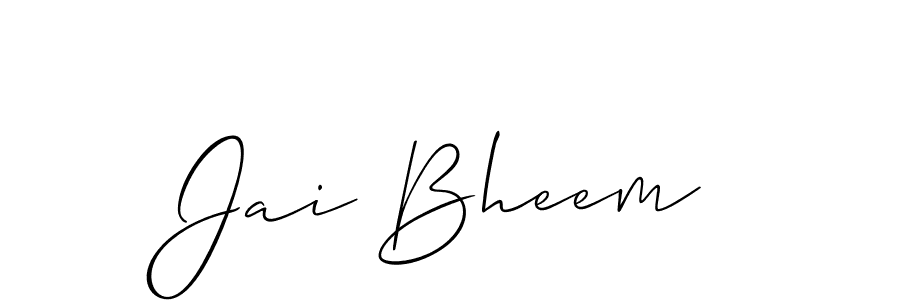 How to make Jai Bheem signature? Allison_Script is a professional autograph style. Create handwritten signature for Jai Bheem name. Jai Bheem signature style 2 images and pictures png