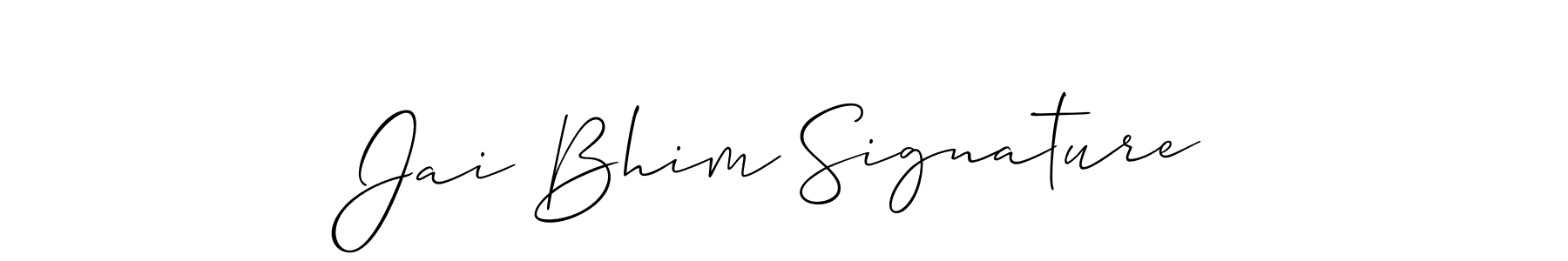 How to make Jai Bhim Signature name signature. Use Allison_Script style for creating short signs online. This is the latest handwritten sign. Jai Bhim Signature signature style 2 images and pictures png