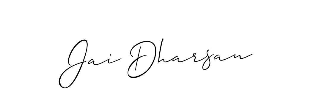 Allison_Script is a professional signature style that is perfect for those who want to add a touch of class to their signature. It is also a great choice for those who want to make their signature more unique. Get Jai Dharsan name to fancy signature for free. Jai Dharsan signature style 2 images and pictures png