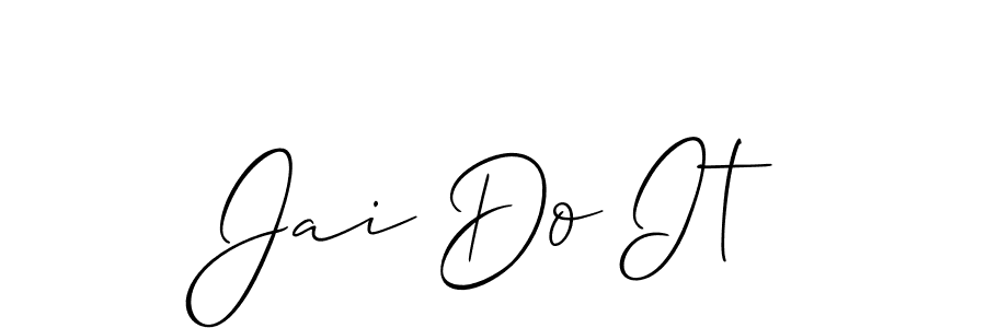Make a short Jai Do It signature style. Manage your documents anywhere anytime using Allison_Script. Create and add eSignatures, submit forms, share and send files easily. Jai Do It signature style 2 images and pictures png
