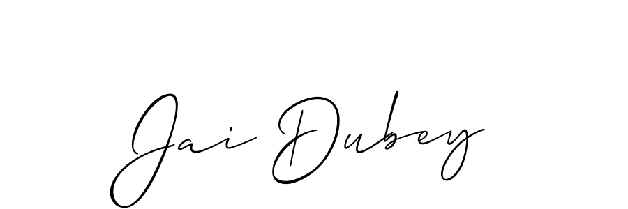 Use a signature maker to create a handwritten signature online. With this signature software, you can design (Allison_Script) your own signature for name Jai Dubey. Jai Dubey signature style 2 images and pictures png
