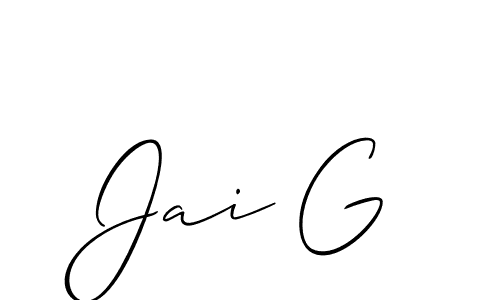 Check out images of Autograph of Jai G name. Actor Jai G Signature Style. Allison_Script is a professional sign style online. Jai G signature style 2 images and pictures png