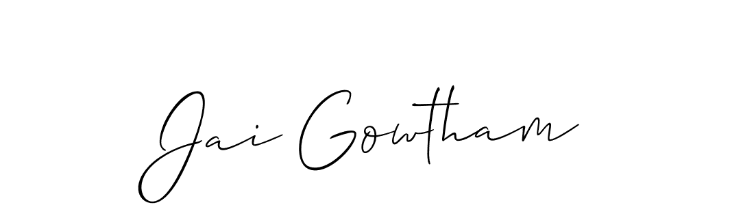 Once you've used our free online signature maker to create your best signature Allison_Script style, it's time to enjoy all of the benefits that Jai Gowtham name signing documents. Jai Gowtham signature style 2 images and pictures png