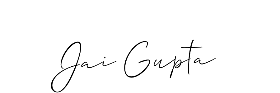 Also we have Jai Gupta name is the best signature style. Create professional handwritten signature collection using Allison_Script autograph style. Jai Gupta signature style 2 images and pictures png